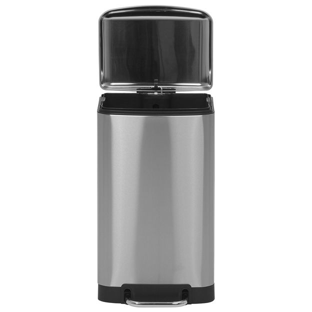 LIXEIRA-C-PEDAL-30-L-INOX-PRETO-SILENT