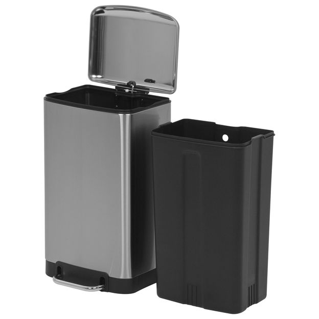 LIXEIRA-C-PEDAL-30-L-INOX-PRETO-SILENT