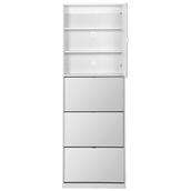 MIRROR-SAPATEIRA-PAREDE-4P-BRANCO-PRATA-FAMILY