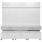 Branco/branco - CELL PAINEL TV204 C/ CAIXAS ORGANIZADORA