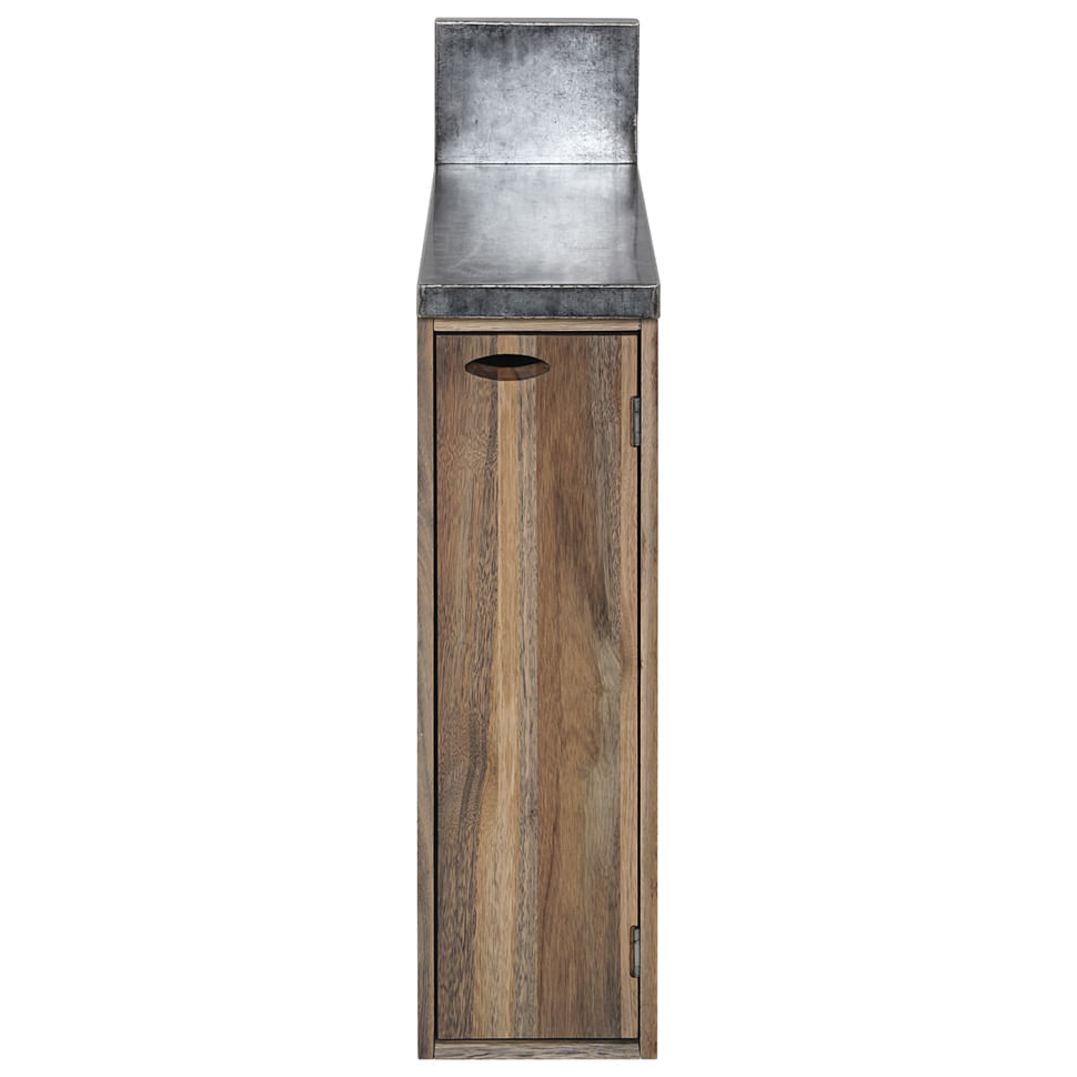 BRÁS WOOD ARMÁRIO 25 1 PORTA C/TAMPO GRAFITE FOSFATIZADO/MULTICOR