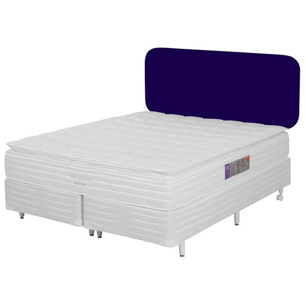 洋楽 Rook Hunit HIT CAMA QUEEN MID POCKET BRANCO/MIRTILO ELÉTRICO | Tok&Stok