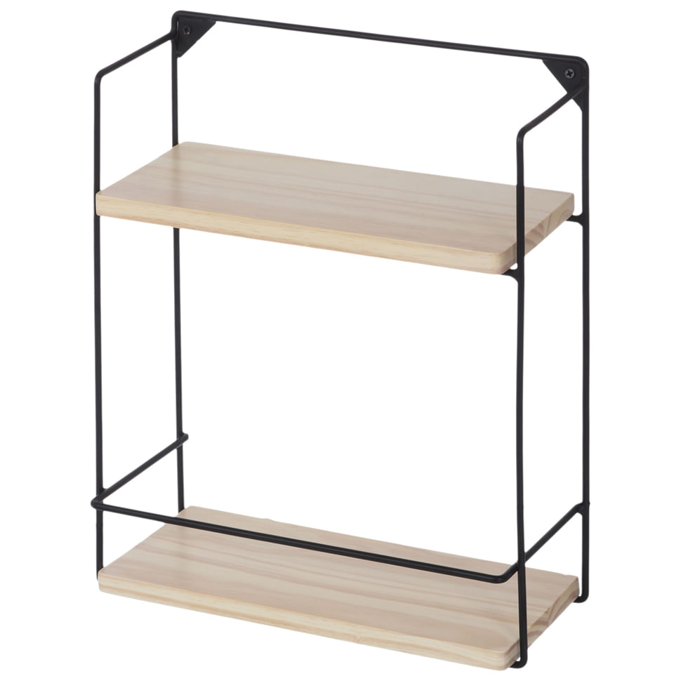 PRATELEIRA-DUPLA-48X38X15-PRETO-NATURAL-WASHED-POSTO