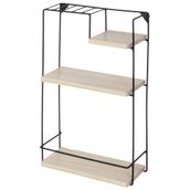 PRATELEIRA-TRIPLA-64X38X15-PRETO-NATURAL-WASHED-POSTO