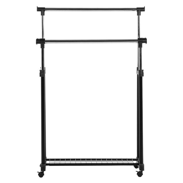 CABIDEIRO-DUPLO-1-PRATELEIRA-CROMADO-PRETO-OLYMPIC