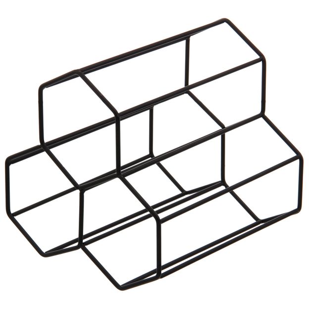 HEX-PORTA-GARRAFAS-P-3-PRETO-STRUCTURE