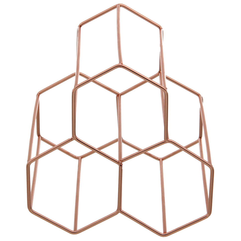 HEX-PORTA-GARRAFAS-P-3-COBRE-STRUCTURE