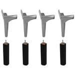 Aluminio - PÉS PARA BASE BOX COM 8 HARLAND