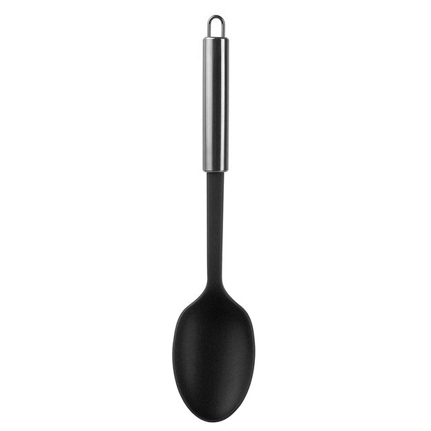 COLHER-34-CM-PRETO-INOX-ELLIP-NYLON