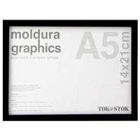 Kit-Moldura-A5-14-Cm-X-21-Cm-Preto-Graphics