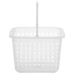 Branco translucido - CESTO COM ALÇA 20 CM X 20 CM X 13 CM TABLETS