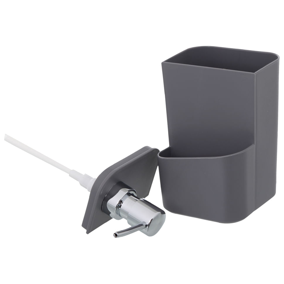 PORTA-DETERGENTE-CINZA-CROMADO-TRIUM