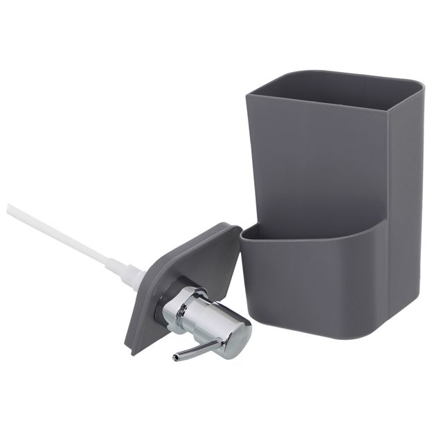 PORTA-DETERGENTE-CINZA-CROMADO-TRIUM