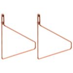 Cobre - SUPORTE PARA PRATELEIRA COM 2 PEÇAS FINELINE