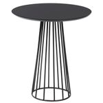 Preto - RAI MESA LATERAL REDONDA 60 CM