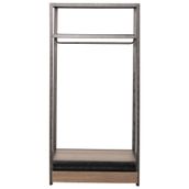 GUARDA-ROUPA-ABERTO-1GV-90X180-GRAFITE-CARVALHO-SMOKED-OFICINA