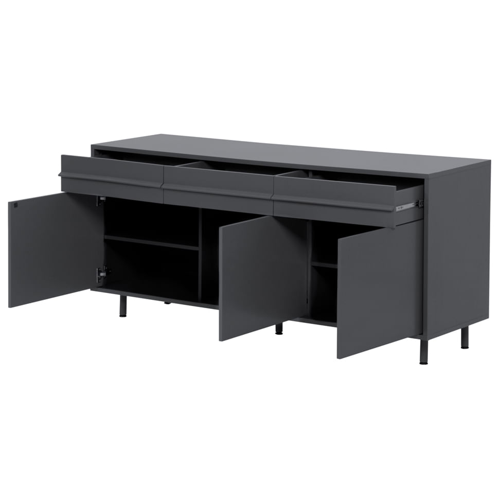 BUFFET-3P-3GV-160X45-GRAFITE-OBLIQUA