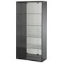 CRISTALEIRA-2-PORTAS-92X38-PRETO-INCOLOR-SHOWGLASS