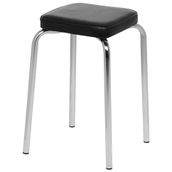 I-BANCO-BAIXO-CROMADO-PRETO-SIXTIES