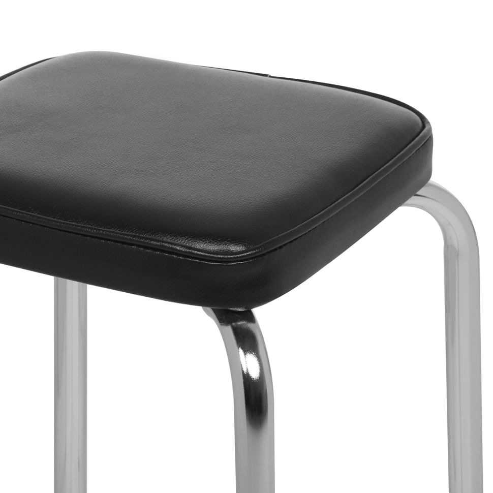 I-BANCO-BAIXO-CROMADO-PRETO-SIXTIES