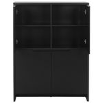 Preto - INDOOR BUFFET/ARMÁRIO 4P/2GV. 108X46