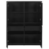 BUFFET-ARMARIO-4P-2GV-108X46-PRETO-PRETO-INDOOR
