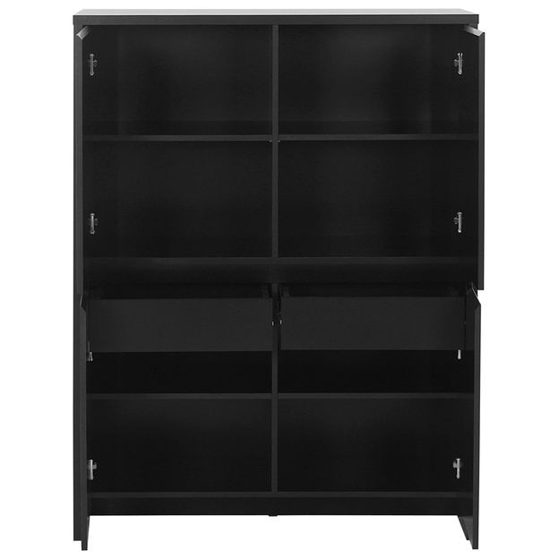 BUFFET-ARMARIO-4P-2GV-108X46-PRETO-PRETO-INDOOR