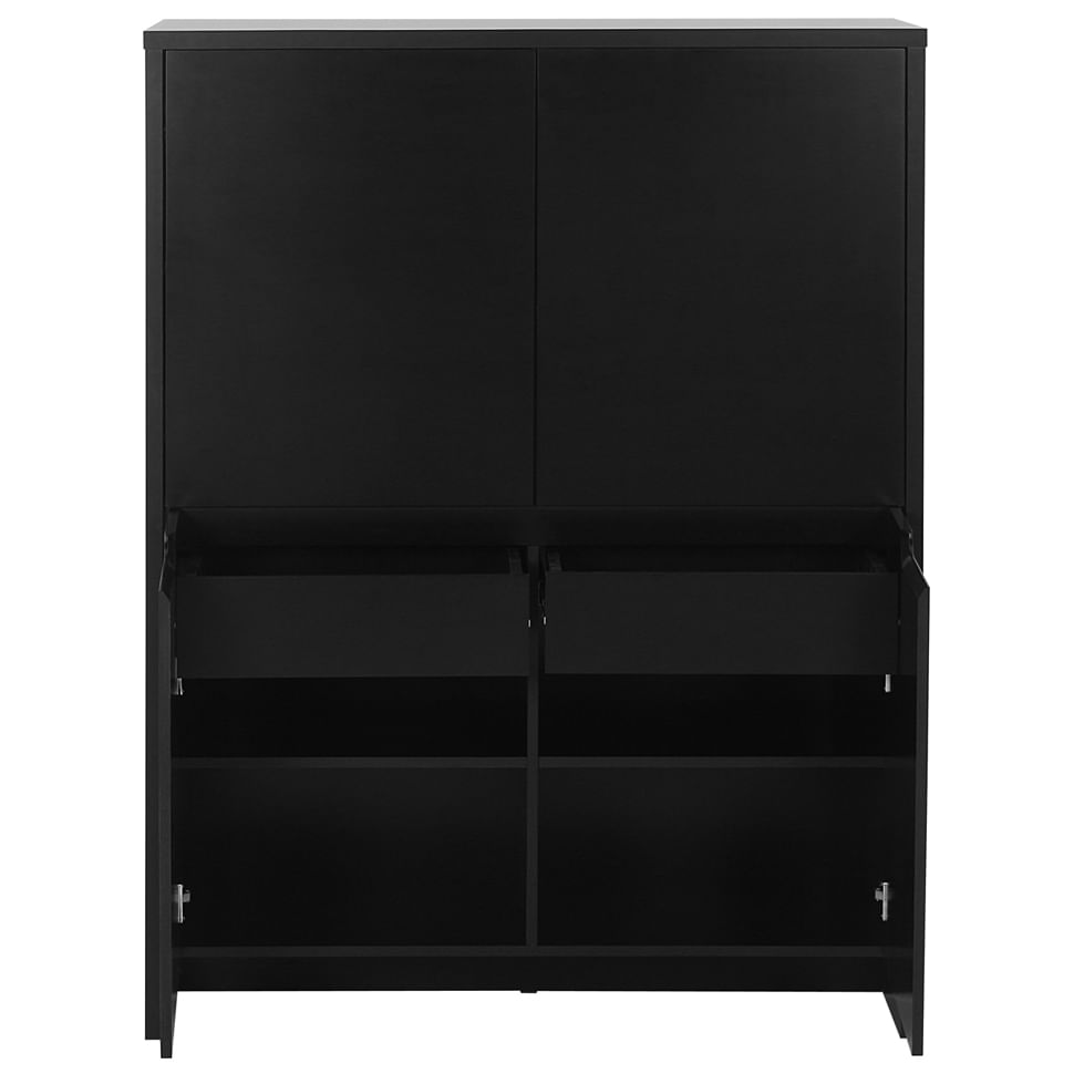 BUFFET-ARMARIO-4P-2GV-108X46-PRETO-PRETO-INDOOR