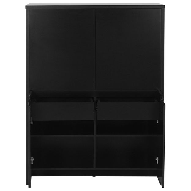 BUFFET-ARMARIO-4P-2GV-108X46-PRETO-PRETO-INDOOR