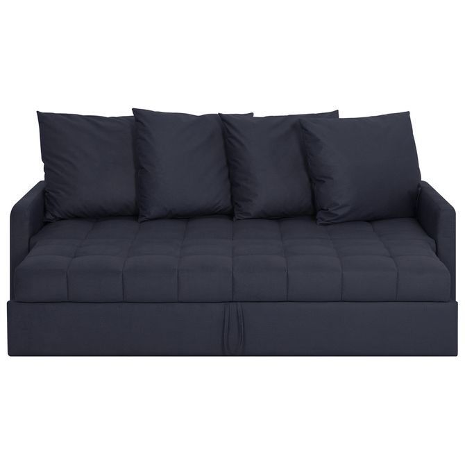 Side SofÁ Cama 3 Lugares Lowvel Azul Escuro
