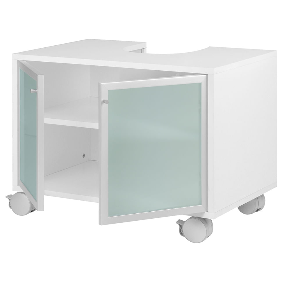 GAB-INF-2P-RODIZIO-BRANCO-ALUMINIO-SWAN