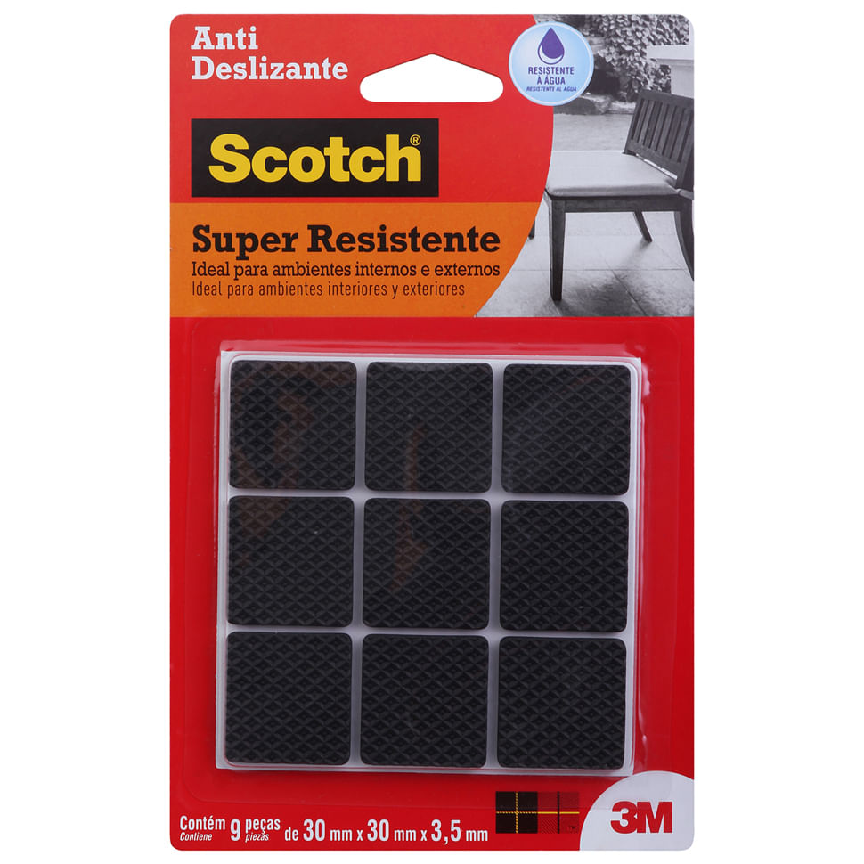 ANTI-DESL-QUAD-GDE-30X30X35MM-C-9-PRETO-3M