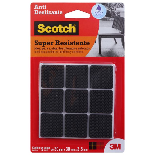 ANTI-DESL-QUAD-GDE-30X30X35MM-C-9-PRETO-3M