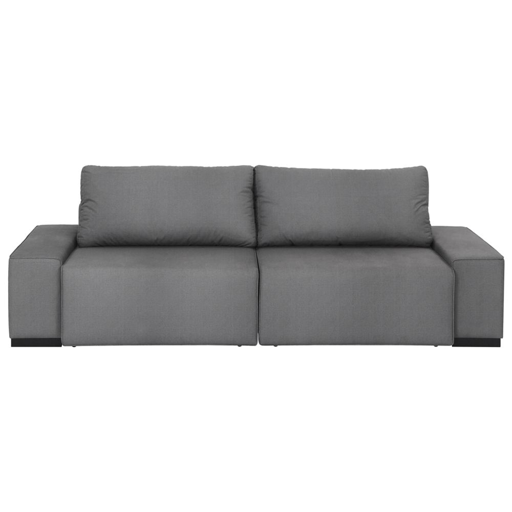 Sofá Retrátil 3 Lugares Cinza Bogart Tok Stok