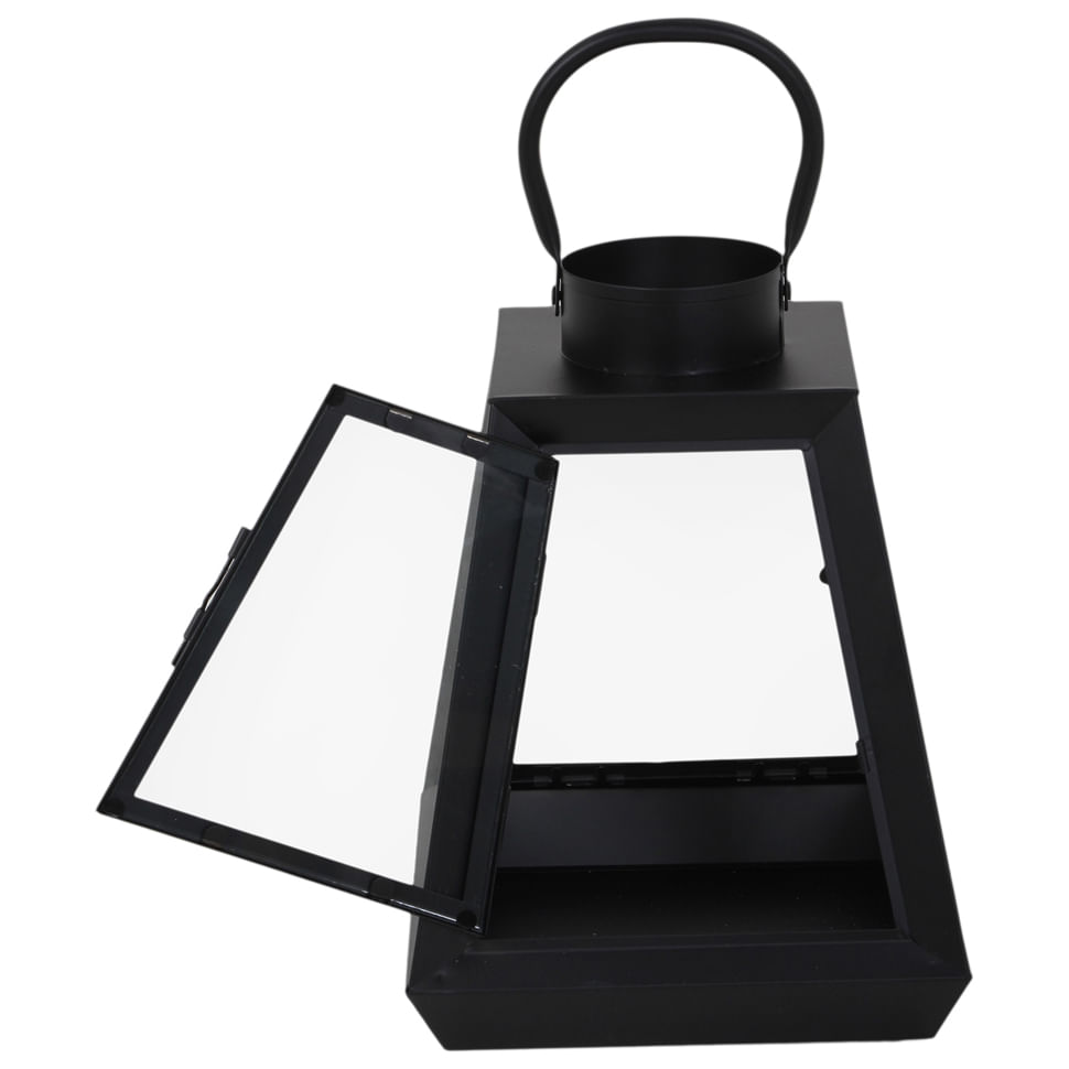 LANTERNA-29-CM-PRETO-INCOLOR-TRAPEZE
