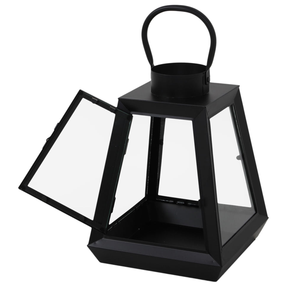 LANTERNA-29-CM-PRETO-INCOLOR-TRAPEZE