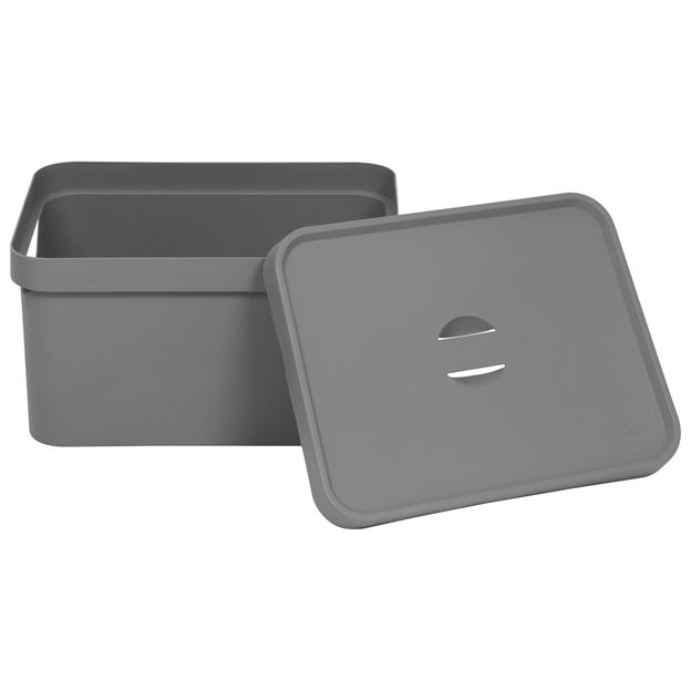 CAIXA 24 CM X 45 CM X 35 CM KEEP IT ALL CINZA | Tok&Stok