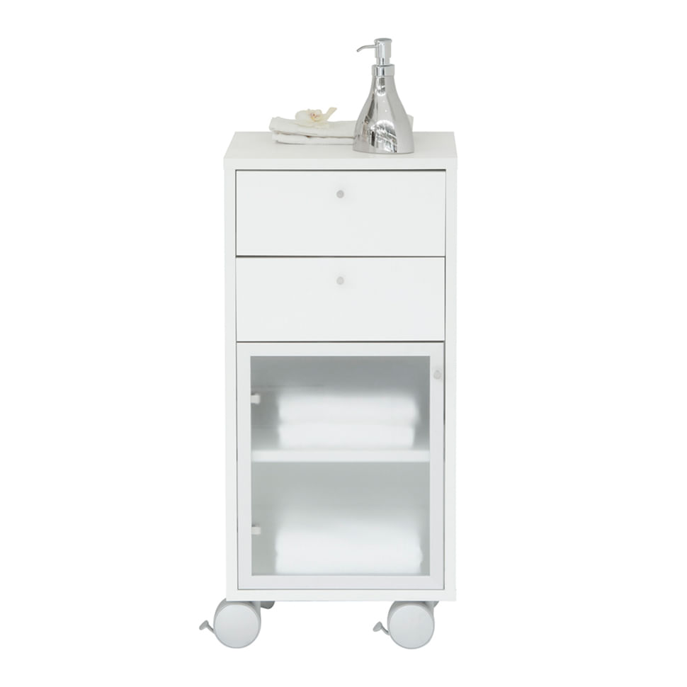 GAB-INF-1P-2GV-RODIZIO-BRANCO-ALUMINIO-SWAN