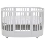 Branco - BERÇO 70 CM 3 EM 1 - BERÇO MINI BERÇO CAMA INFANTIL WAVE