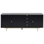 BUFFET-3P-4GV-190X45-EBANIZADO-DOURADO-JAZZ