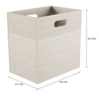 Célula caixa para estante 40 cm x 40 cm x 27 cm