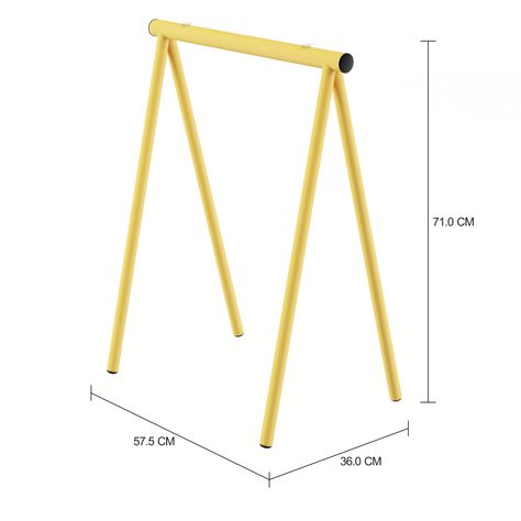 Imagem com medidas do produto TRET CAVALETE 57 CM X 36 CM