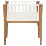 Branco - MINIBERÇO 47 CM 3 EM 1 - BERÇO MESA INFANTIL CAIXA ORGANIZADOR PICOLÉ