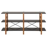 Preto - ESTANTE 1,61 M X 78 CM SKADA