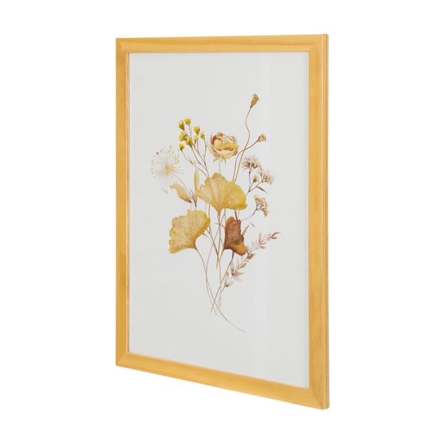 QUADRO 32 CM X 42 CM BROWN FLOWERS I MULTICOR/AMÊNDOA | Tok&Stok