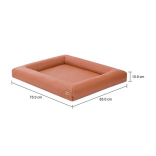 Imagem com medidas do produto CAMA PARA PET 67 CM X 57 CM ZAHDA