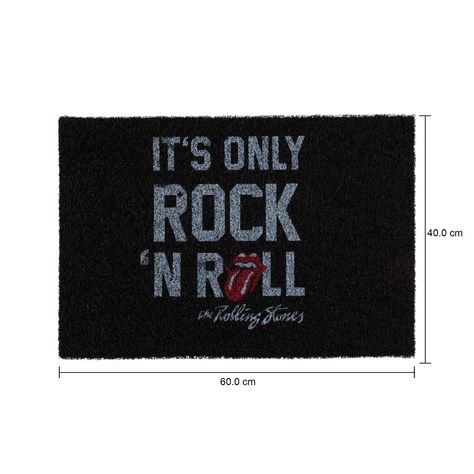 Imagem com medidas do produto CAPACHO 40 CM X 60 CM ONLY ROCK 'N' ROLL