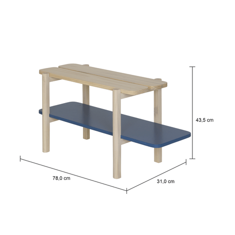 Imagem com medidas do produto SAPATEIRA 31 CM X 78 CM X 43 CM PLANC