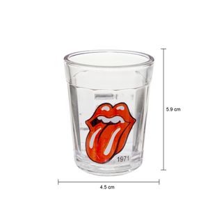 Imagem com medidas do produto COPO APERITIVO 45 ML ROCK HISTORY 1971