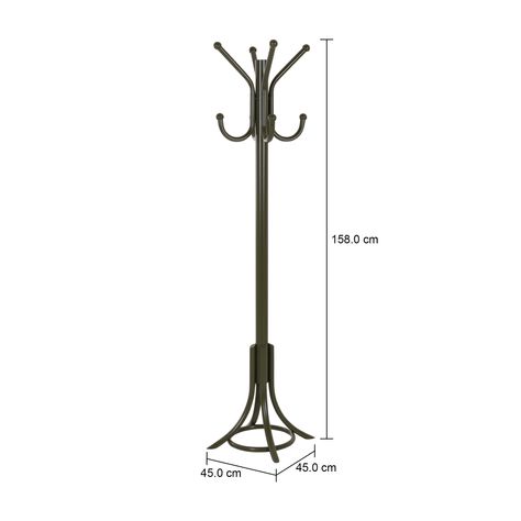 Imagem com medidas do produto CABIDEIRO DE CHÃO AUSTRIA